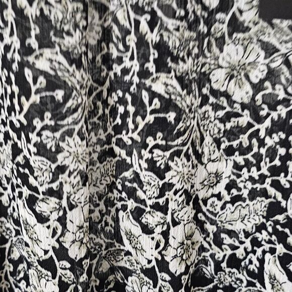 NWT Banana Republic black and white floral dress sz 2 - Picture 3 of 5